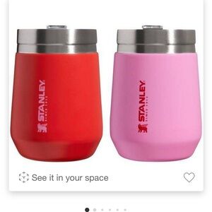 Stanley 2pk 10 oz Stainless Steel Everyday Go Tumblers Target Red/Cotton Candy